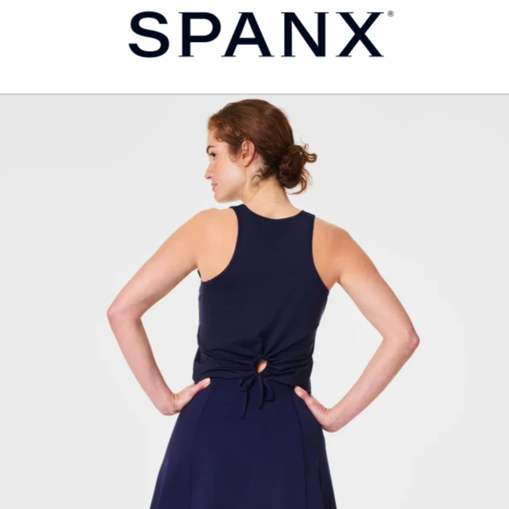 💙NWT SPANX Butter Keyhole Tank in Lapis Blue - Size Medium💙